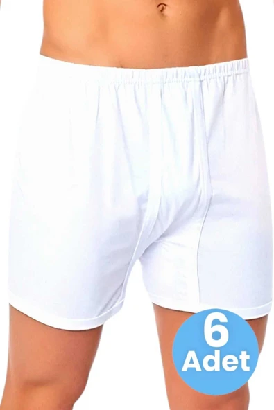 Uniquetrenders   Erkek Rahat Kesim Paçalı Pamuklu Külot Boxer 6'lı Set - 3