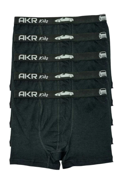 Uniquetrenders   Erkek Çocuk 5'li Pamuklu Boxer - 2