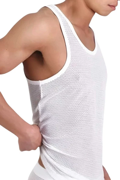 Uniquetrenders   Erkek Klimalı File Atlet 3 Adet - Resim 6