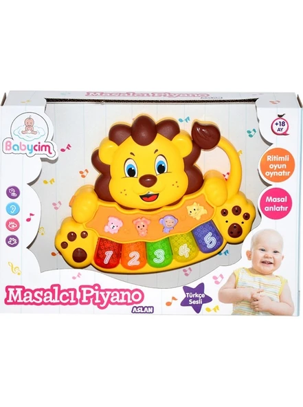 Türkçe Masan Anlatan Eğitici Aslan  Piyano 3015 - 2