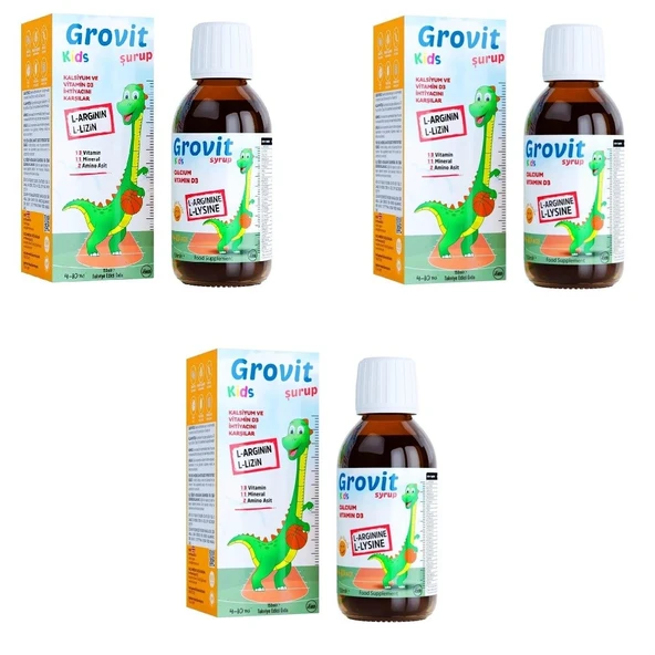 Grovit Kids Şurup 150 ml 3 Adet