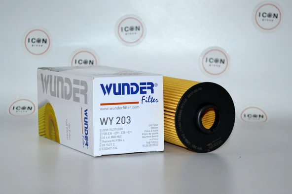 ICON GROUP - BMW E34 - E39 - E38 - E31 X5 4.4i Yağ Filtresi - WY 203 - 4