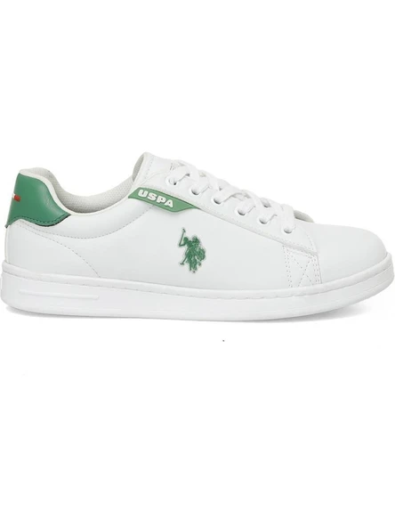 U.S.POLO ASSN COSTA 4PR BEYAZ YEŞİL COMFORT CASUAL ANATOMİK SPOR AYAKKABI - Resim 3