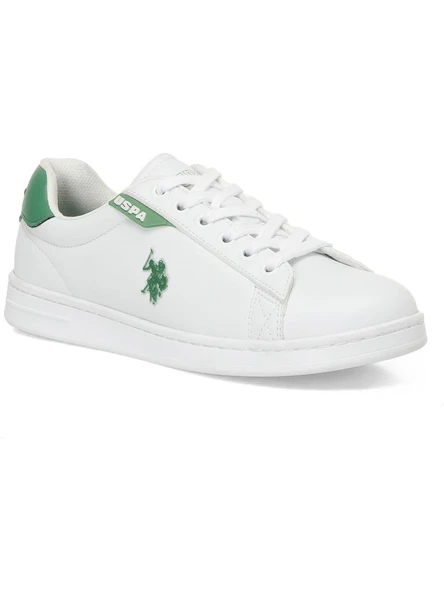 U.S.POLO ASSN COSTA 4PR BEYAZ YEŞİL COMFORT CASUAL ANATOMİK SPOR AYAKKABI - Resim 4