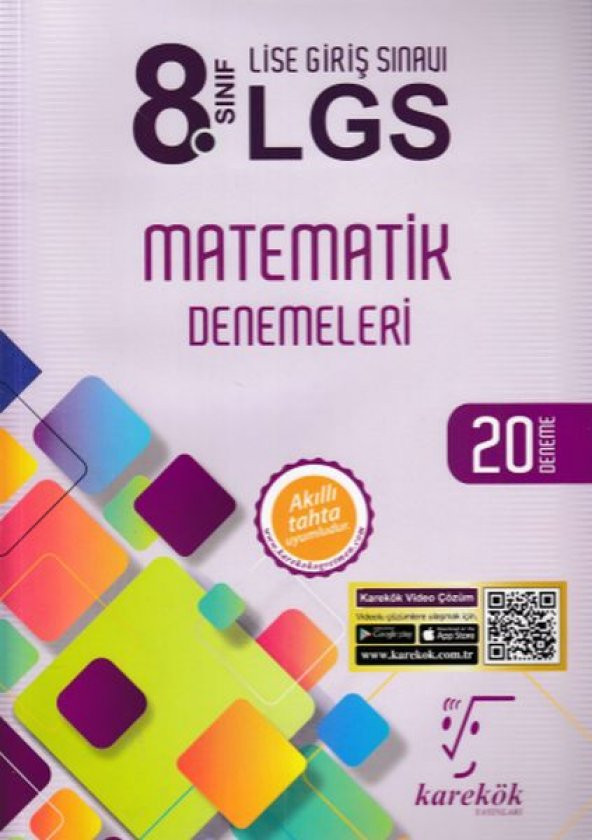 Karekök 8. Sınıf LGS Matematik 20 Deneme (Yeni)