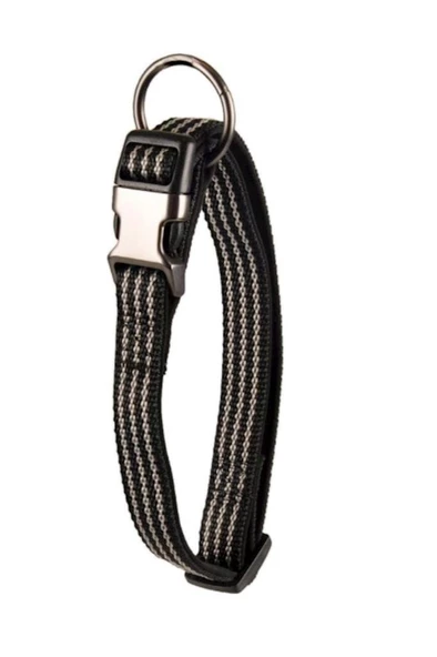 Flamingo Rover Köpek Boyun Tasma Siyah 20-35cm