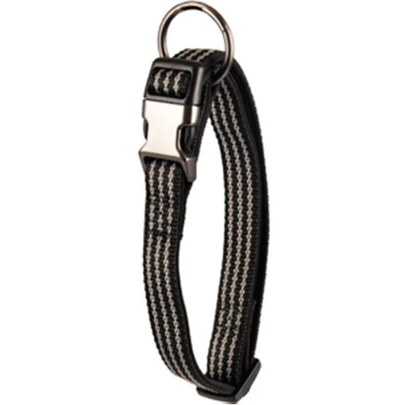 Flamingo Rover Köpek Boyun Tasma Siyah 30-45cm