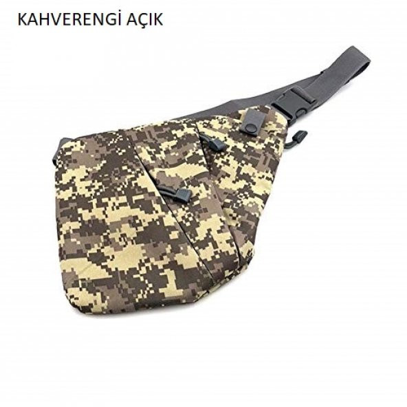 Unisex Çapraz Askılı Güvenlikli Bel Omuz Çantası - 10