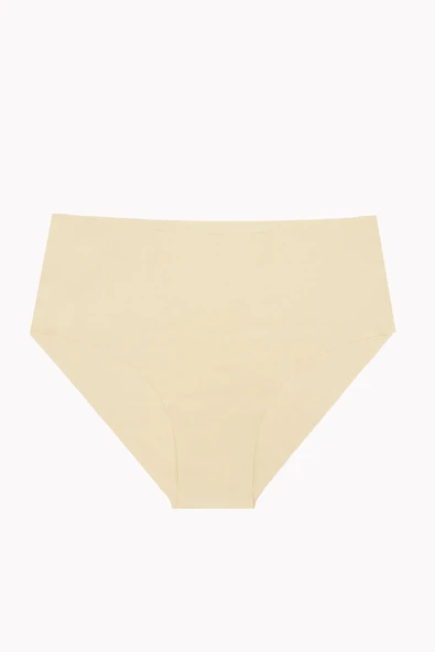 Ten Renk Lazer Kesim İz Yapmaz Yüksek Bel Külot ürün görseli 1