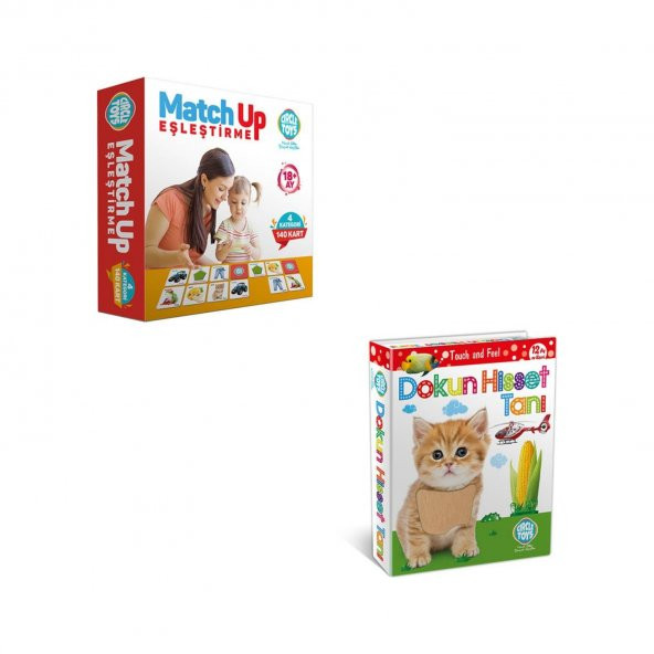 Circle Toys Match Up Eşleştirme + Dokun Hisset Tanı Kartları