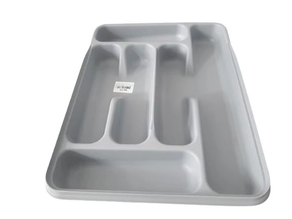 Moonstar Çekmece İçi Kaşıklık 6Gözlü Çatal Bıçak Organızer 40X30CM-KŞ170-GRİ - 2