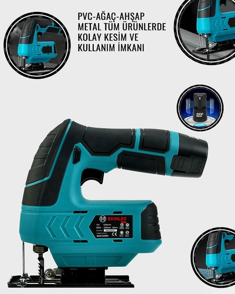 Şarjlı Dekupaj Testere Armut Batarya Tipli EEA347 - 2
