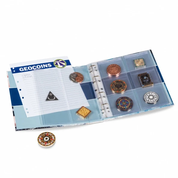 Leuchtturm Geocoins ve TBS Albümü, 5 Numis Yaprak Dahil - 2