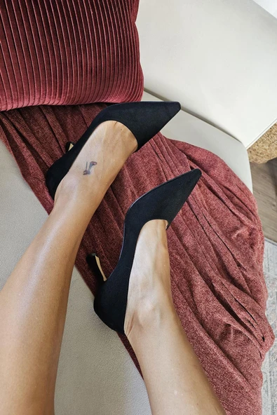10 1401 Topukla Kadın Kadeh Topuklu Stiletto - 5