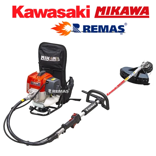 PTTAVM: Kawasaki Mikawa TJ53E BP260 3 HP Benzinli Motorlu Sırt Tırpan