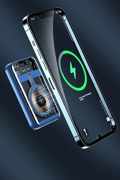10000 mAh Powerbank – 22.5W Hızlı Şarj, Kablosuz Şarj Destekli, Magsafe Uyumlu Taşınabilir Şarj Cihazı - 3