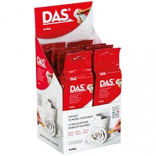 ART TUVAL DAS SERAMİK HAMURU BEYAZ 8Lİ STAND-250 gr