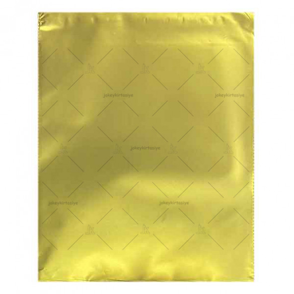Mat METALİZE En: 25cm x BoY: 35cm MaT Bantlı ALTIN/DORE Hediye PAKETİ (20 adet) - 3