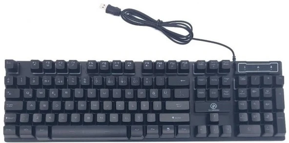 2400 DPI Işıklı  Mouse ve Işıklı Oyuncu Klavye Gaming Set - 2