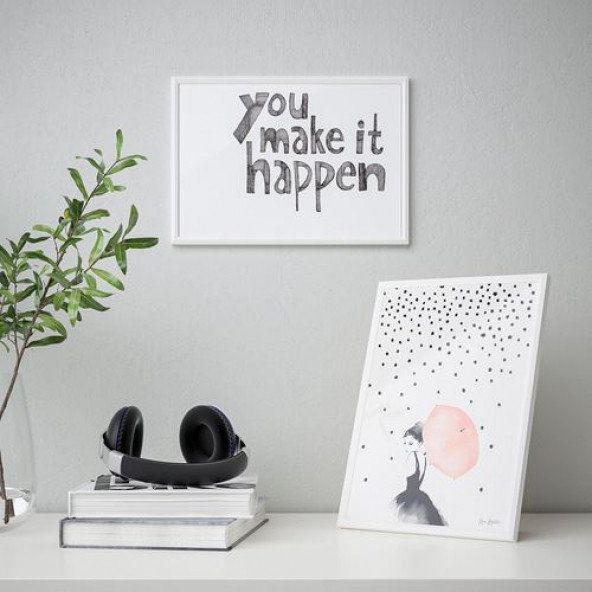 IKEA YLLEVAD 21X30 CM DEKORATİF FOTOĞRAF RESİM ÇERÇEVE BEYAZ - 2