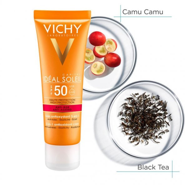 Vichy Ideal Soleil Anti-Age Spf 50+ 50 ml Yaşlanma Karşıtı Güneş Kremi