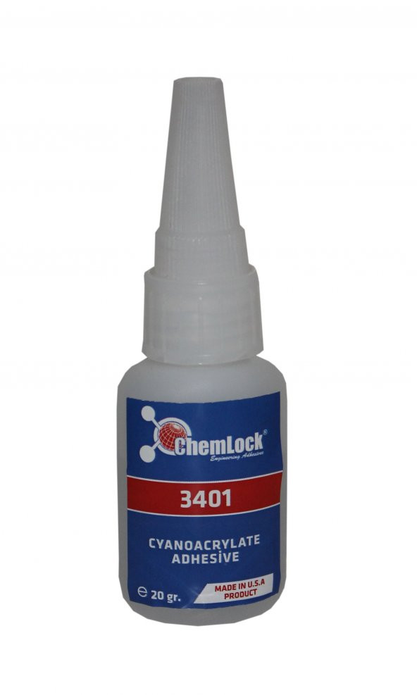 Chemlock 3401 Gözenekli Yüzeyler İçin Hızlı Yapıştırıcı 20gr.