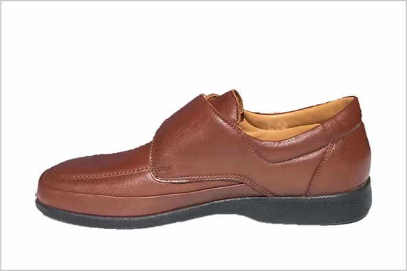 Erkek Anatomik Konfor Ayakkabısı Geniş Kalıp--503 - KOYU TABA - Resim 2