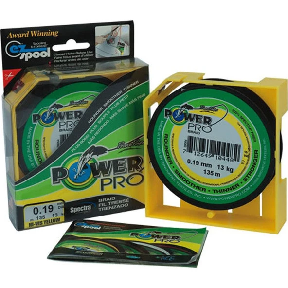 Shimano Power Pro 135m 0.19mm Hi-Vis Yellow Olta Misinası