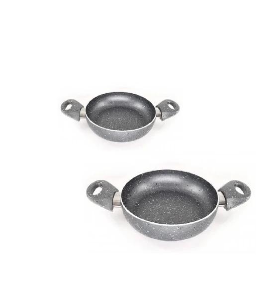 AKPA HOME Granit Kapaksız 2 Boy Sahan Seti 22-24cm ürün görseli 1