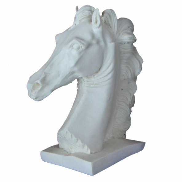 Boyanabilir Polyester Poliüretan Ham Obje Kaideli At Biblo 19 Cm 1 Adet - 3