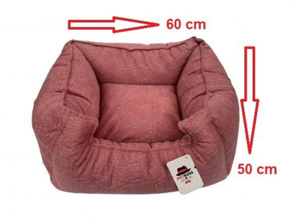 Petboss Lüx Tüy Tutmaz Kedi Köpek Yatak no:1 60cm-50cm-20cm - 2