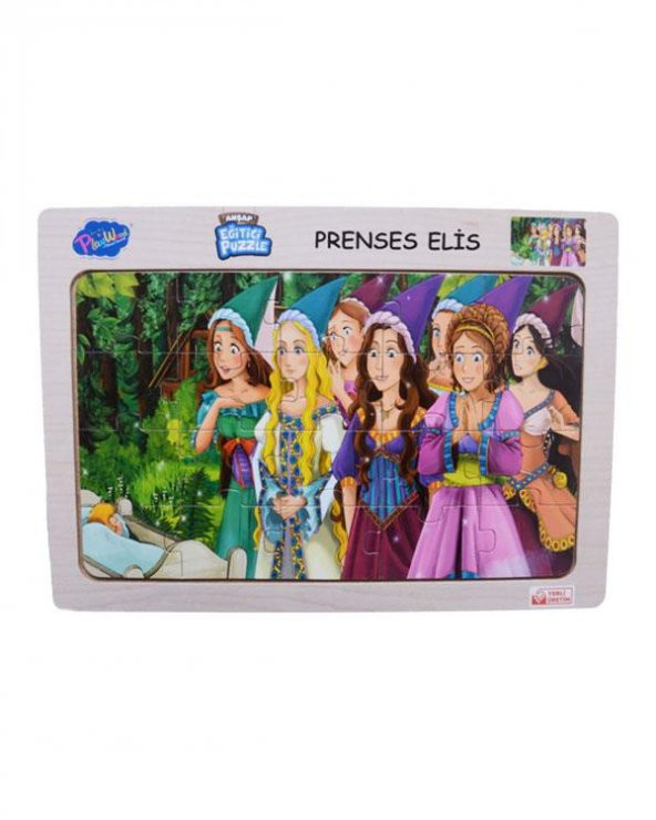 Ahşap Prenses Elis Puzzle 2 Playwood