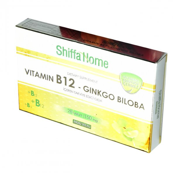 Aksuvital Shiffa Home Vitamin B12-Ginkgo Biloba 28 Tablet 150 Mg - 3