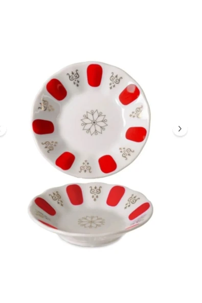 Cooker Ckr3627 Kahveci Porselen Yaldızlı 12 Adet Çay Tabağı-11cm - Resim 2