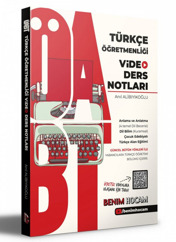 2021 Öabt Türkçe Öğretmenliği Video Ders Notları Benim Hocam Yayınları