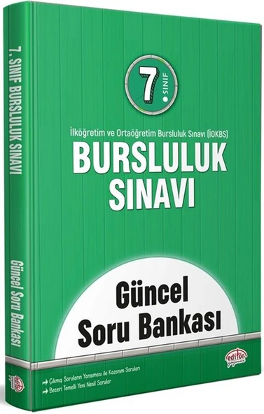 Editör 7.Sınıf Bursluluk Sınavı Güncel Soru Bankası