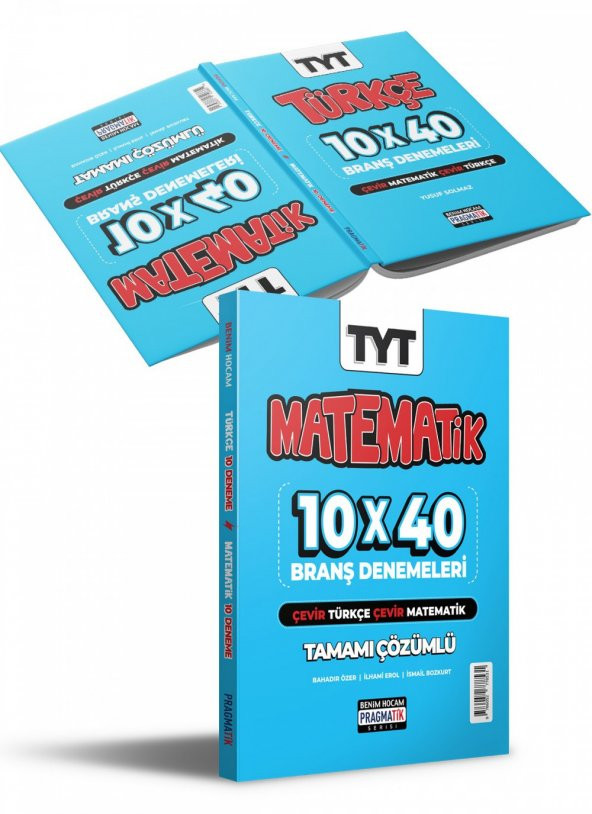 2021 Tyt Pragmatik Serisi Çevir Matematik 10 Deneme Çevir Türkçe 10 Deneme Benim Hocam Yayınları