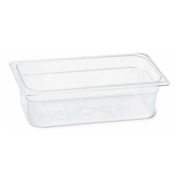 Kapp Polikarbon Şeffaf Gastronom Küvet 1/4 100 mm