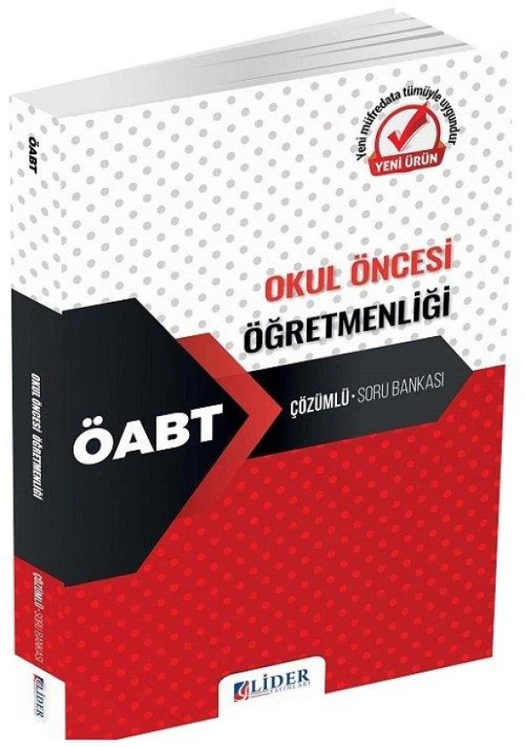Lider Yayınları Kpss Öabt Okul Öncesi Öğretmenliği Çözümlü Soru Bankası Klp