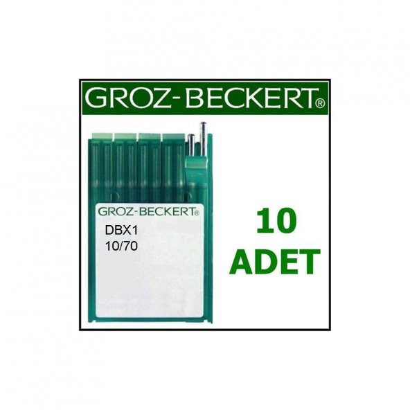 Groz Beckert DBx1 San Kesik Uçlu Düz Makine İğnesi 10 Numara