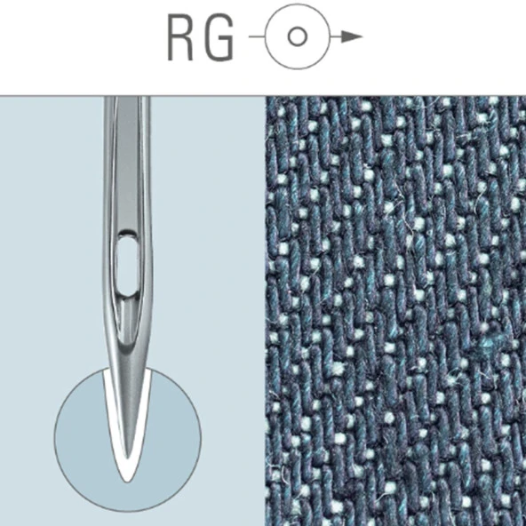 FDM Groz Beckert UOx113 Kemer Makina İğnesi 14 Numara - Resim 4