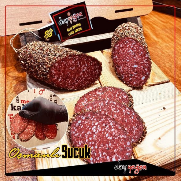 Dayı Yeğen Yerli Kesim Osmanlı Sucuk 500 Gr Doğal- Kayseri - 4