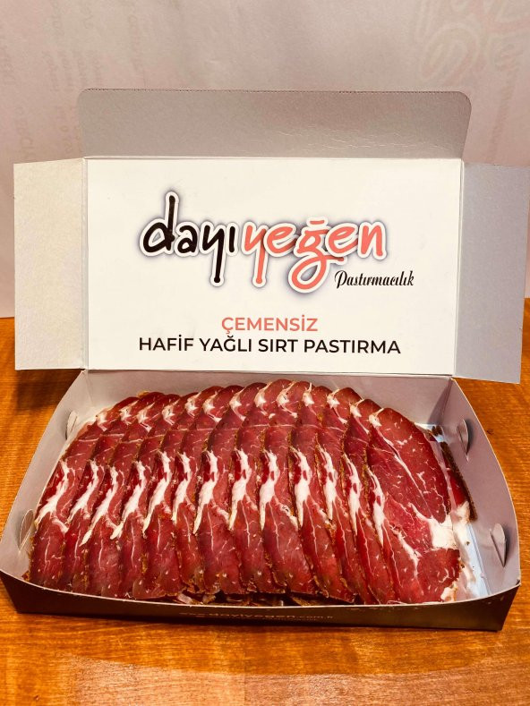 Dayı Yeğen Çemensiz Hafif Yağlı Sırt Pastırma 250 Gr- Kayseri - 1