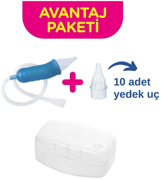 Wee Baby Burun Aspiratörü Seti Şeffaf (WEE945) (5 Li Set) - 3