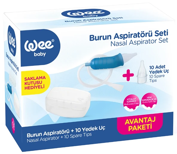 Wee Baby Burun Aspiratörü Seti Şeffaf (WEE945) (5 Li Set) - 2
