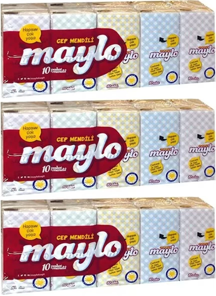 Maylo Cep Kağıt Mendil 30 Lu Set (3PK*10)