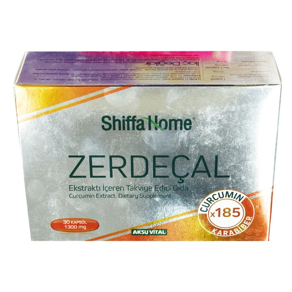 Aksuvital Shiffa Home Zerdeçal Ekstraktı Yumuşak 1300 Mg x 30 Kapsül ürün görseli 1