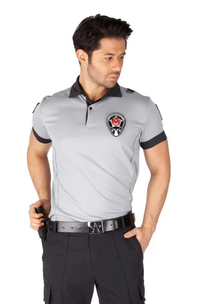 Yeni Tip Kamu Özel Güvenlik Erkek Yazlık Kısa Kol Tişört - 4