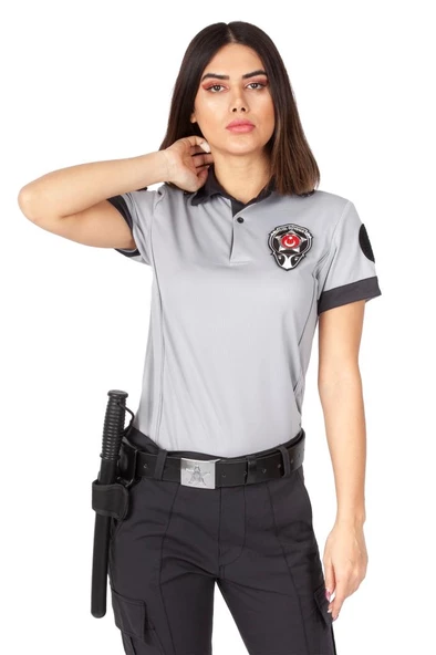 Yeni Tip Kamu Özel Güvenlik Kadın Yazlık Kısa Kol Tişört - 3