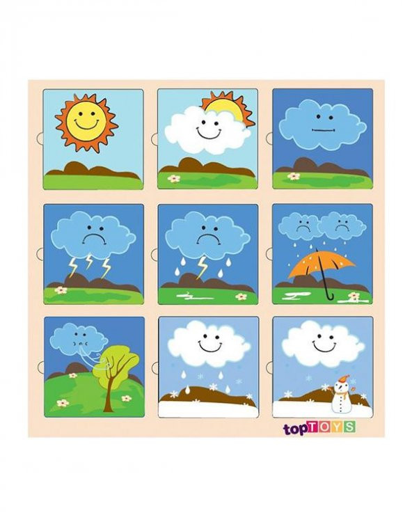 Hava Durumu Ahşap Puzzle